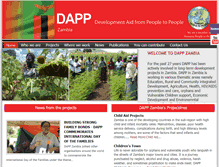 Tablet Screenshot of dappzambia.org